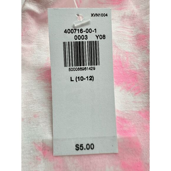 Old Navy Girls' Fitted Racerback Tank Top - Pink Edge Neon L (10-12) - Picture 3 of 6